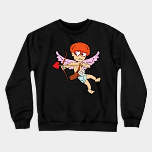 Retro Vintage Grunge Valentine's Day Cupid Crewneck Sweatshirt